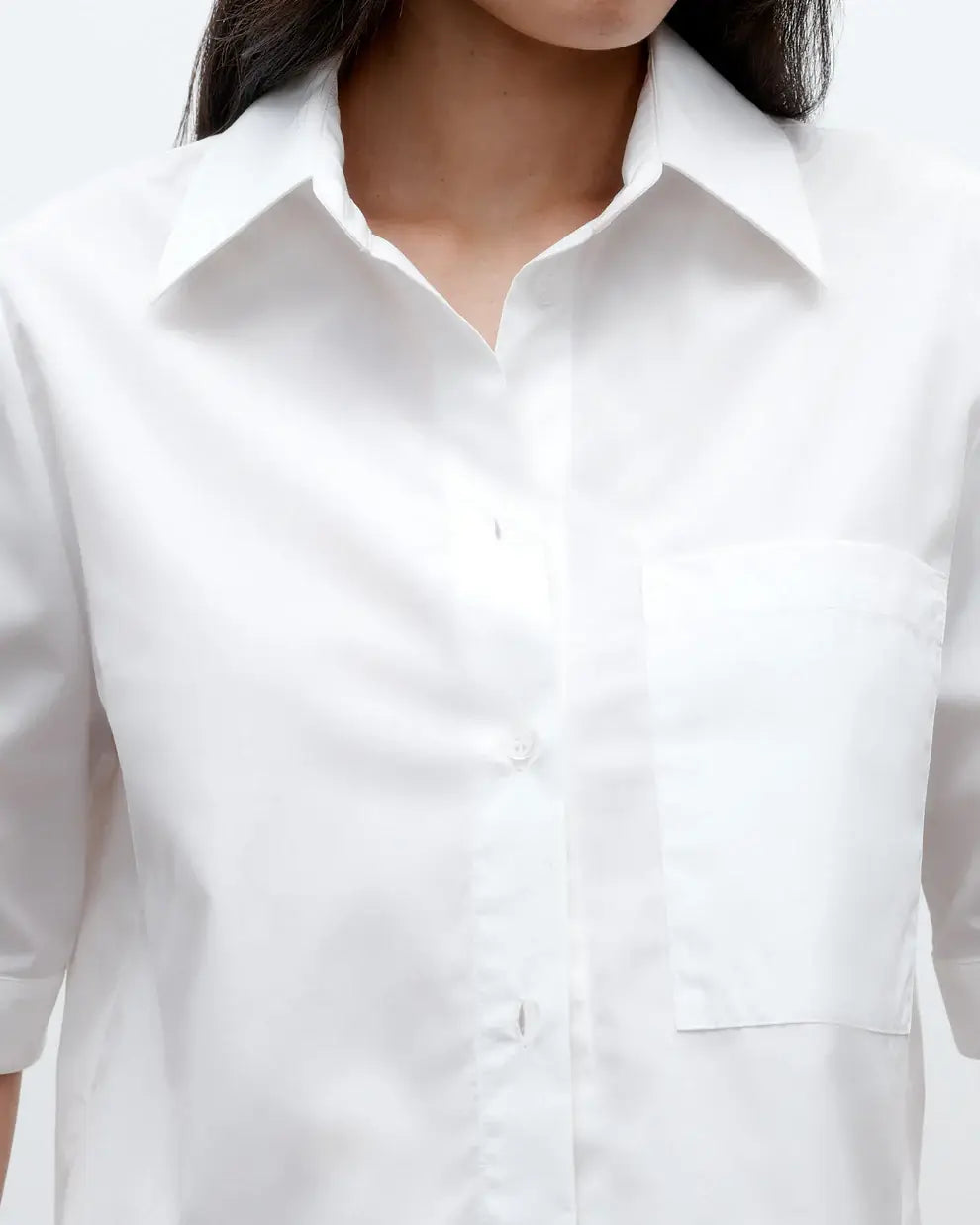 CROPPED BUTTON DOWN