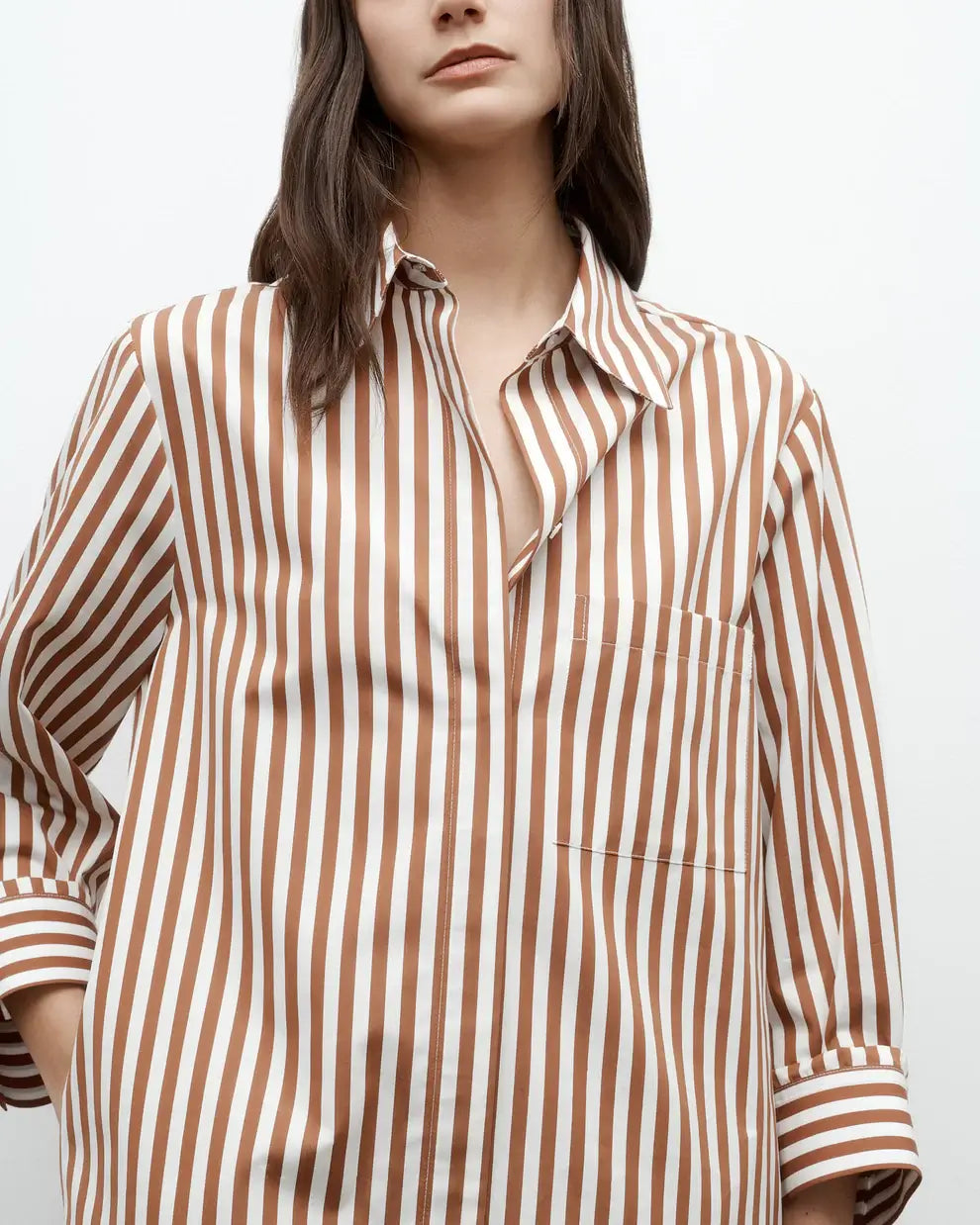 MORNING AFTER DRESS- IVORY/COGNAC