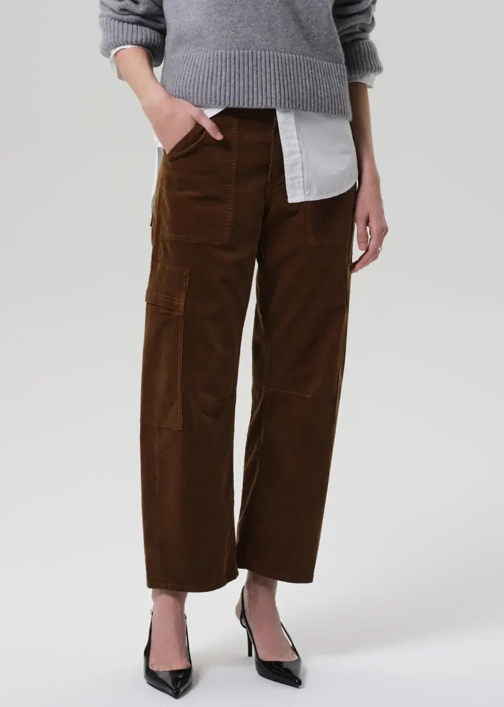 MARCELLE LOW SLUNG CARGO IN CORDUROY