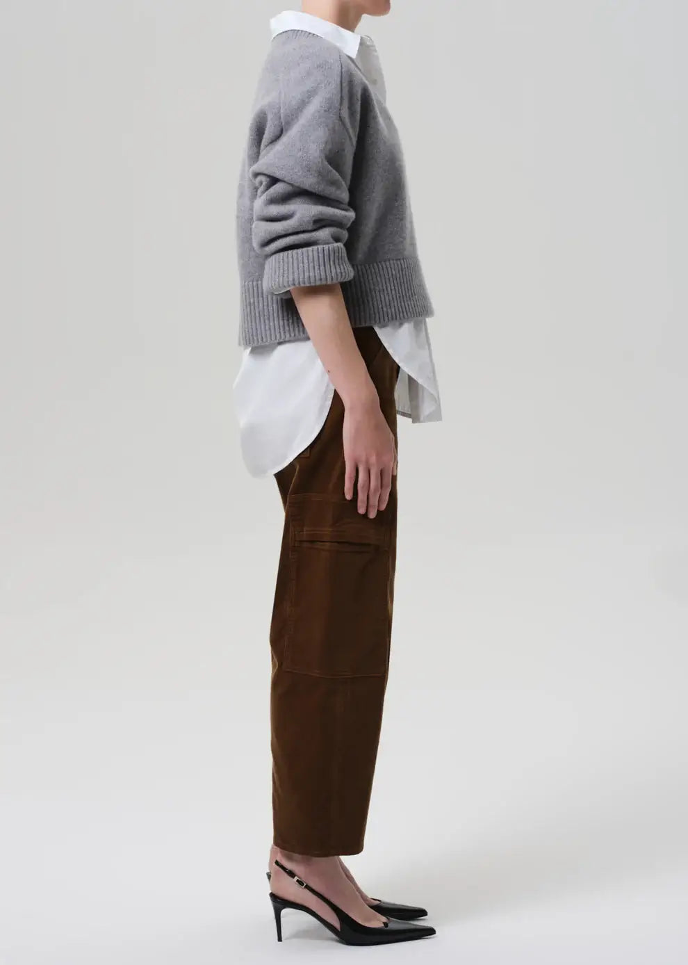 MARCELLE LOW SLUNG CARGO IN CORDUROY