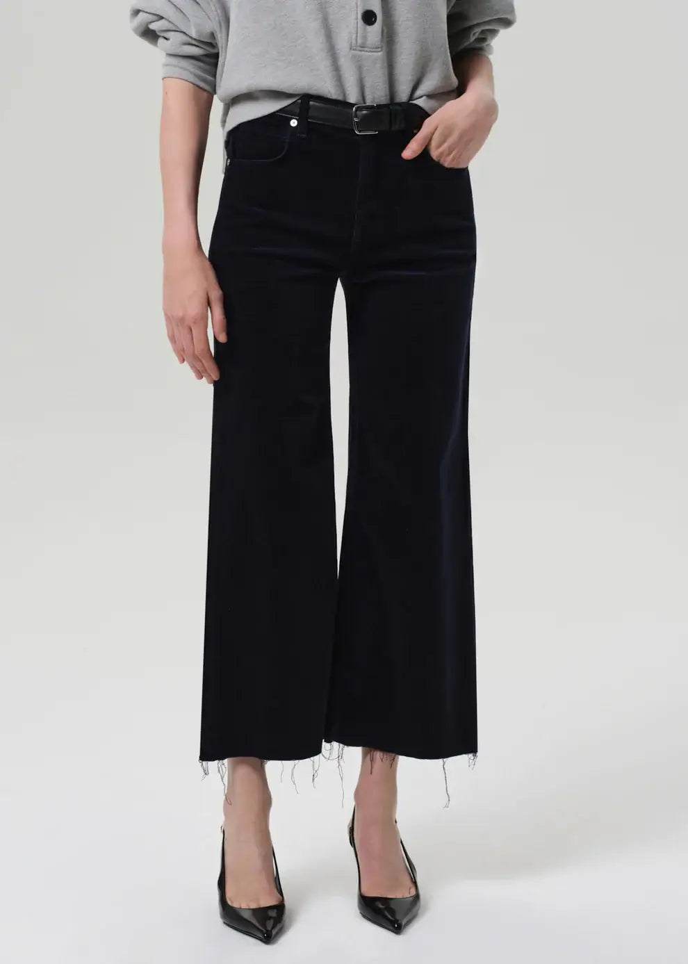 LYRA WIDE LEG CROP IN CORDUROY