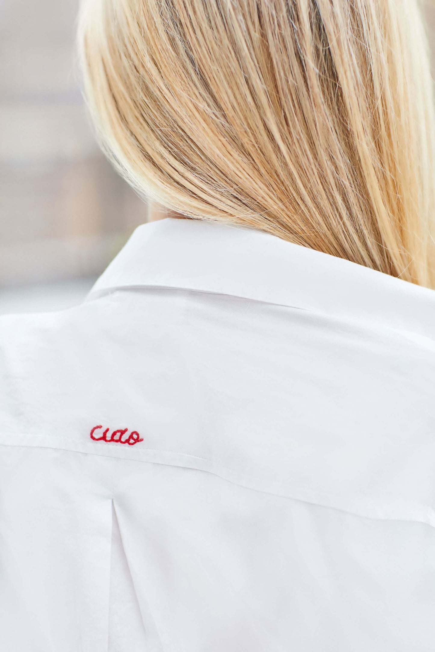 CIAO SHIRT DRESS - WHITE