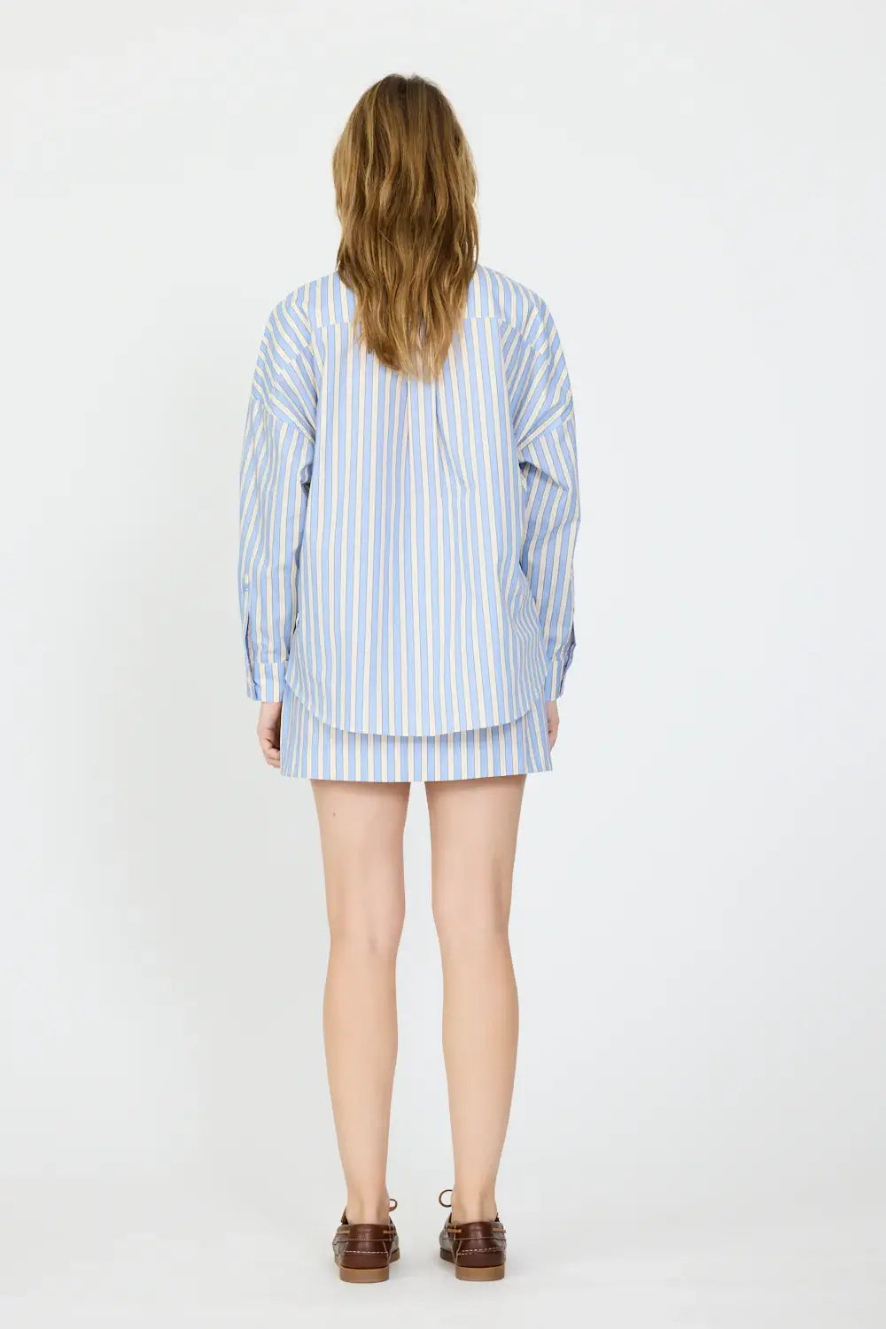 CHIARA LONG SLEEVE SHIRT- MULTI STRIPE