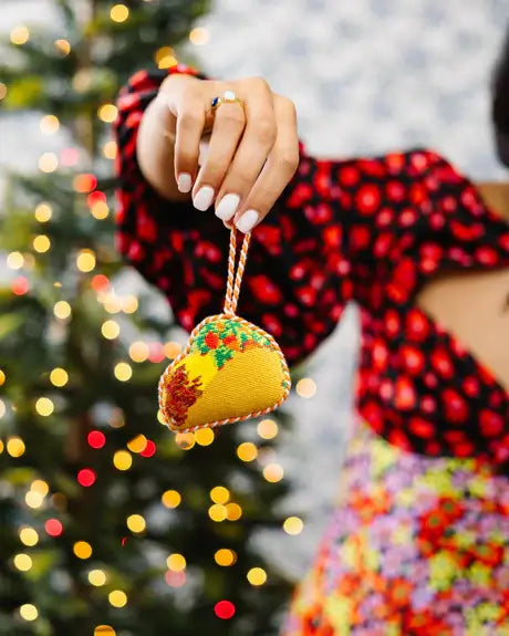 TACO NEEDLEPOINT ORNAMENT