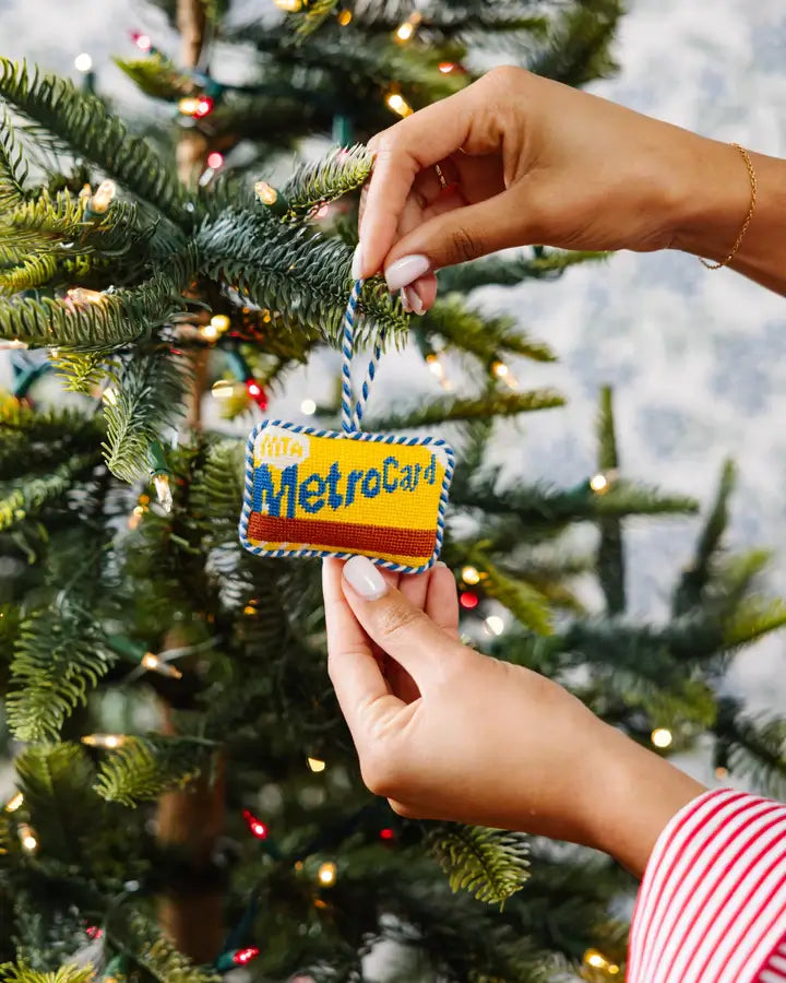 METROCARD NEEDLEPOINT ORNAMENT