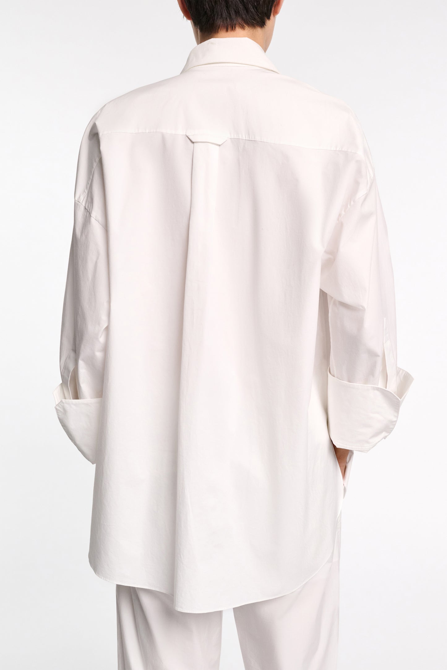 COTTON POPLIN SHIRT WITH XL FLOWER