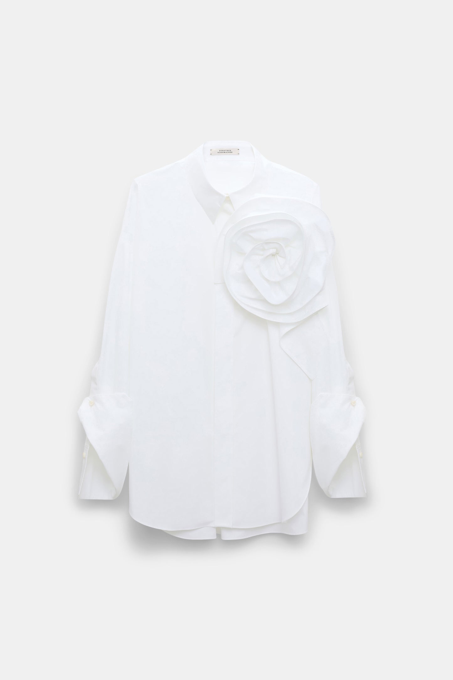 COTTON POPLIN SHIRT WITH XL FLOWER