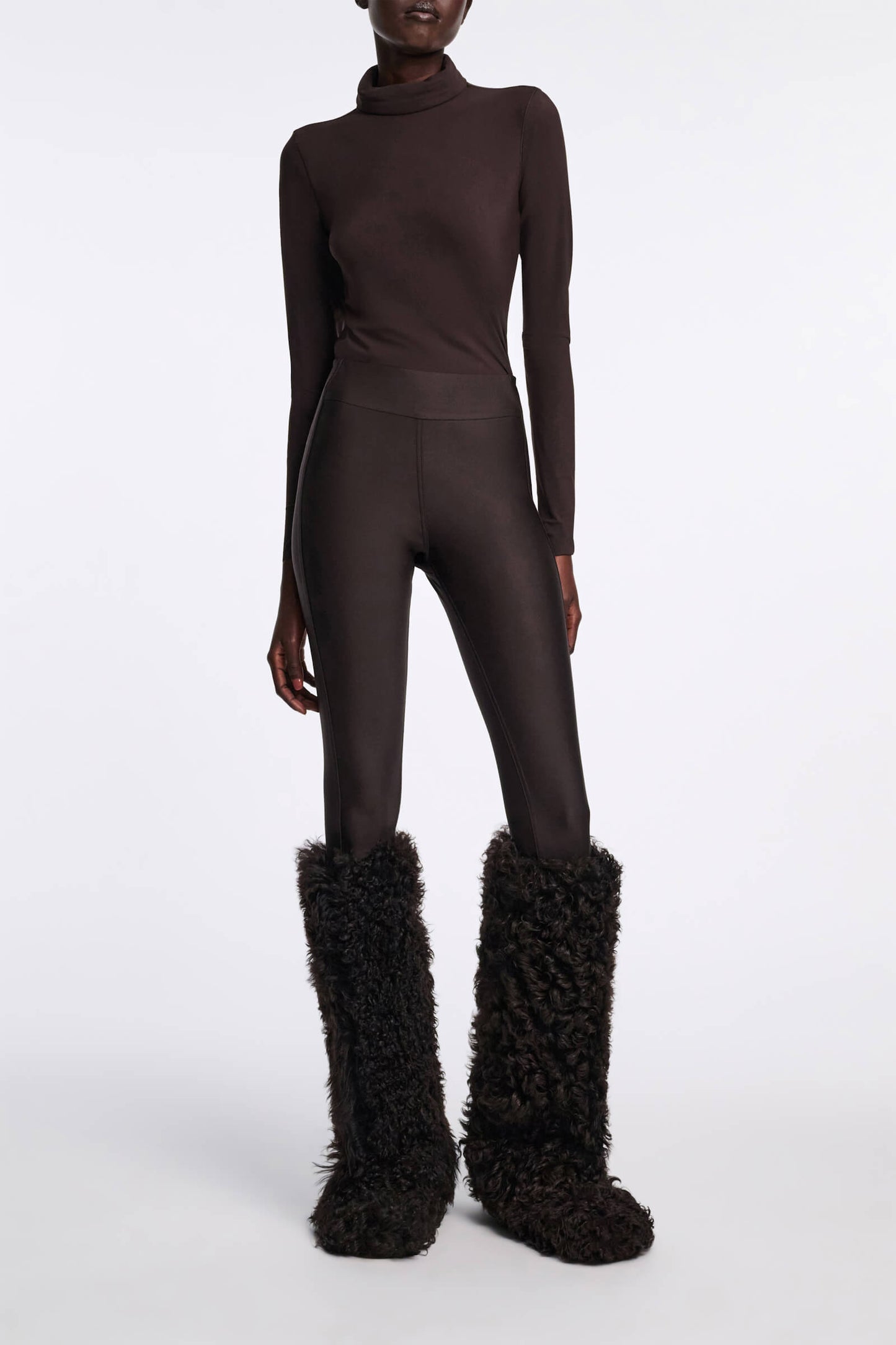 SHARP CUT PANTS- DARK CHOCOLATE