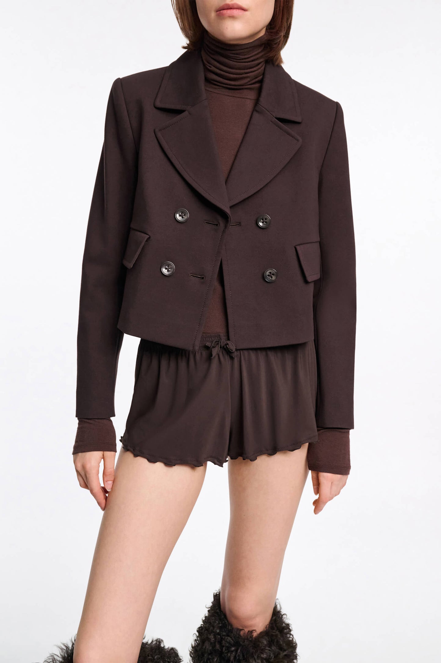 CHIC COMFORT SHIRT- CHOCOLATE