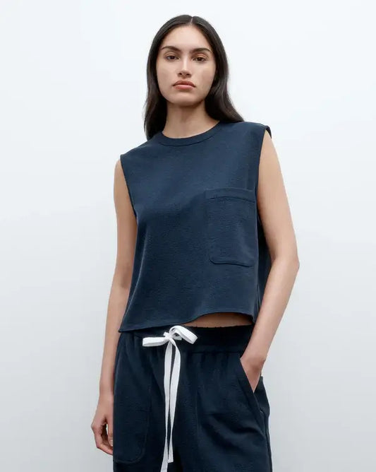 SHORT MUSCLE TANK - MIDNIGHT