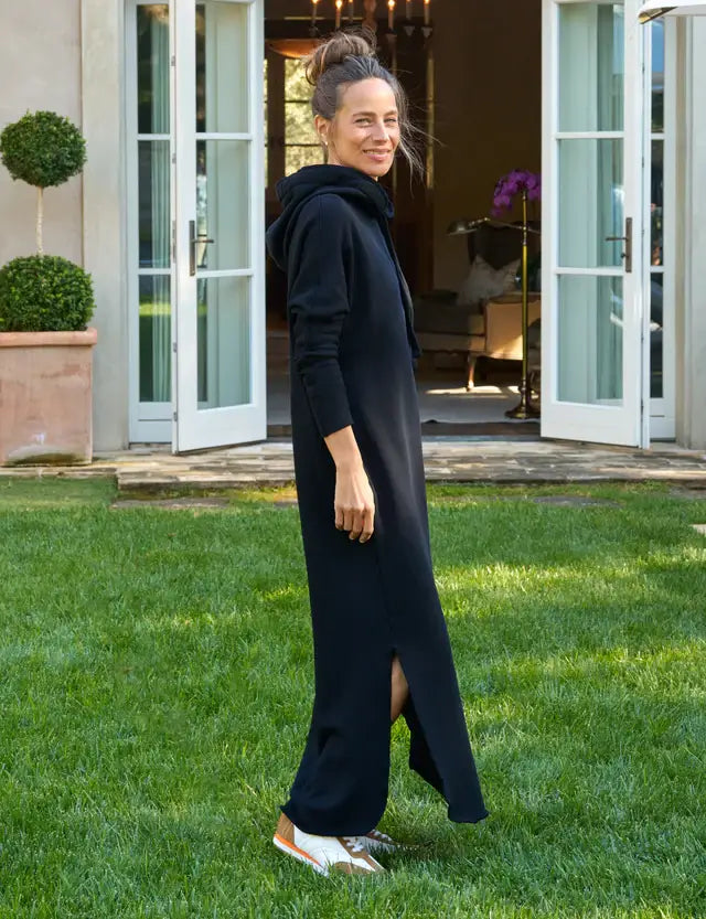 JAMES- HOODED CAPE DRESS