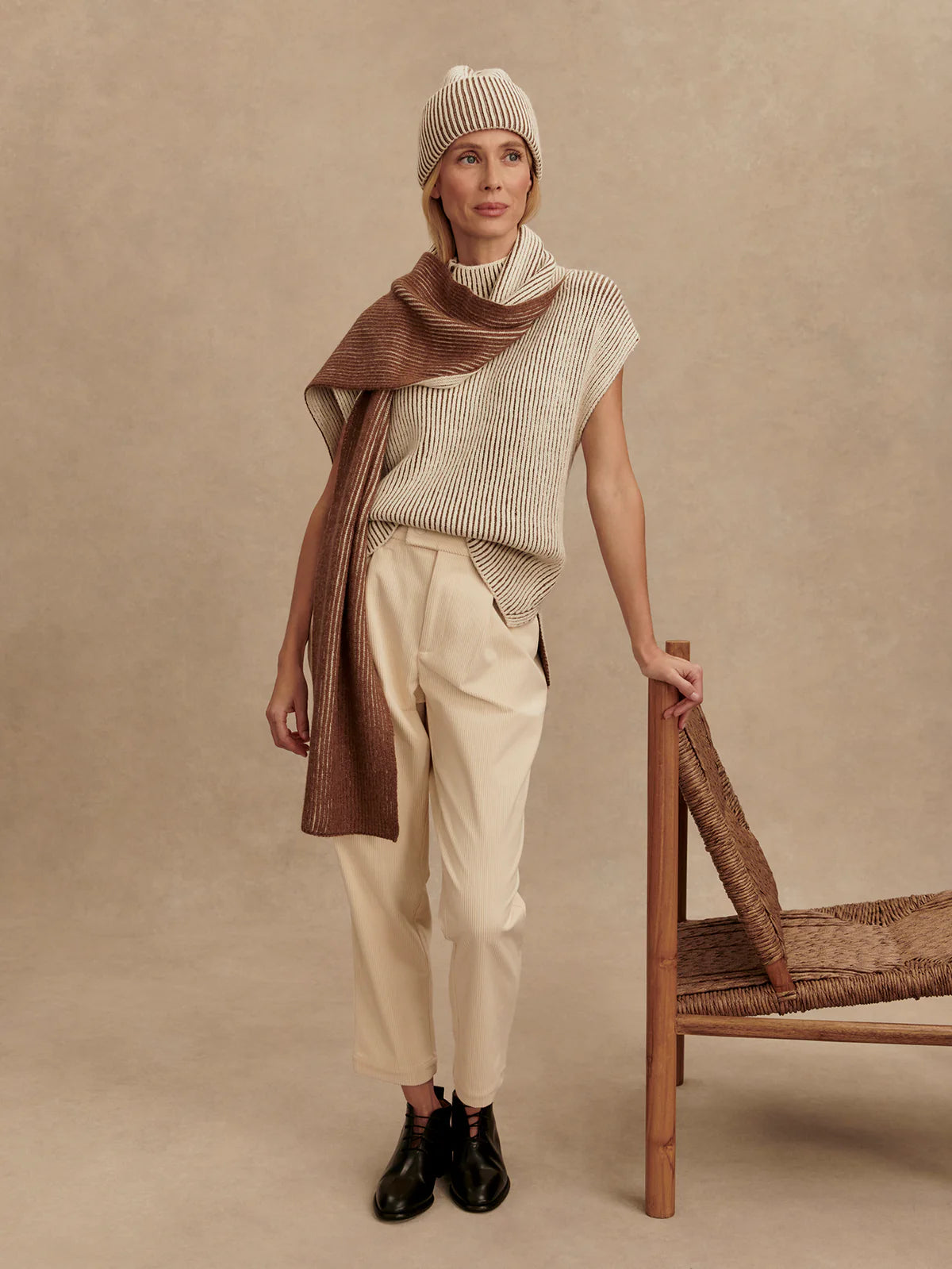 LAUREN PLATED KNIT TANK