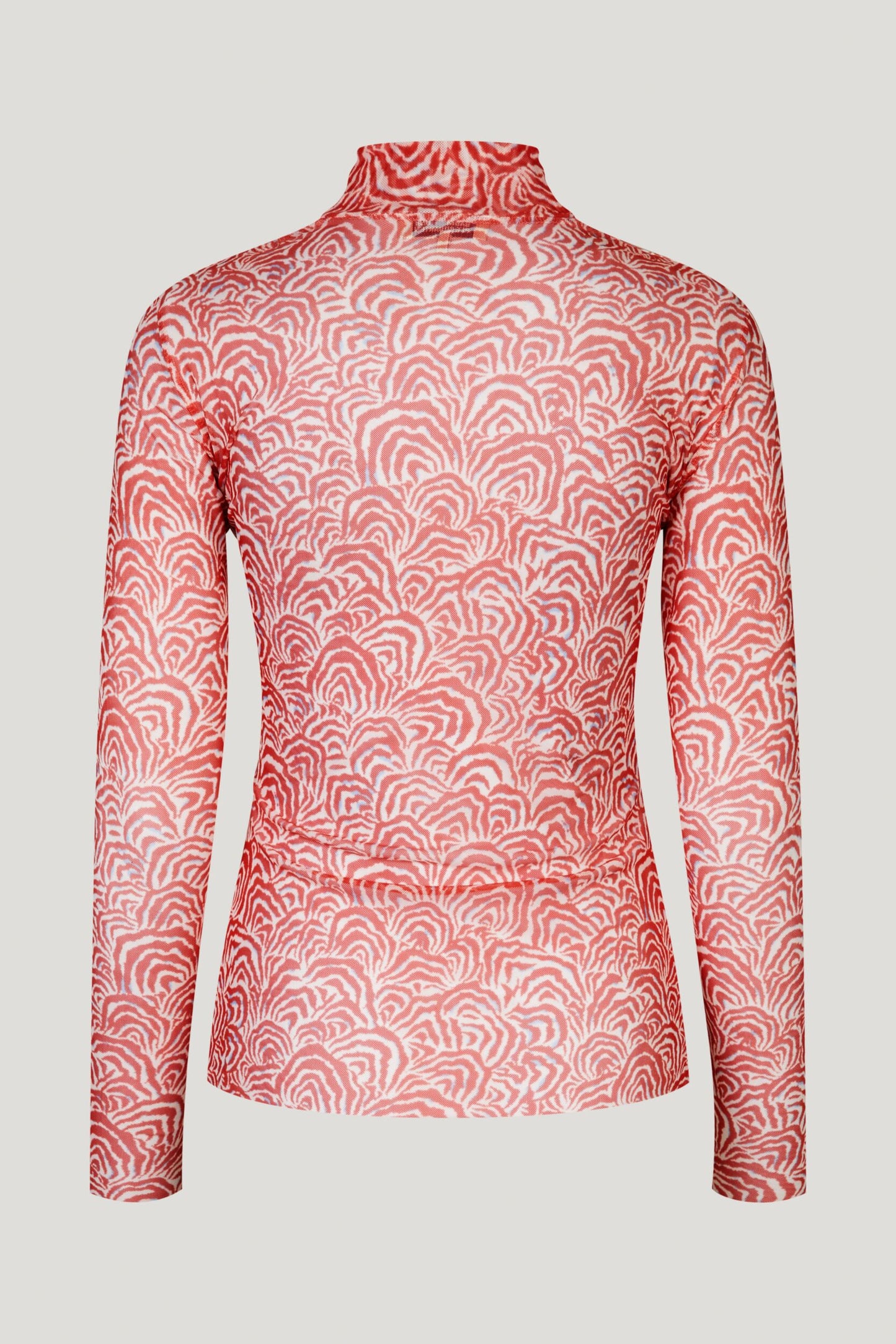 JODI TOP IN RED ZEBRA SHELL