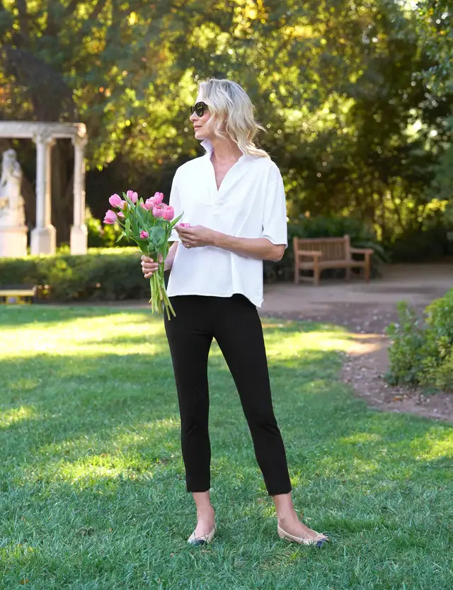 PATTY POPOVER HENLEY - WHITE