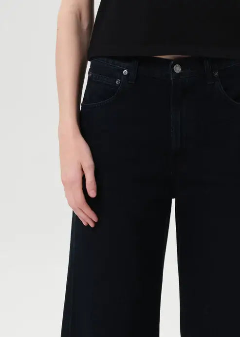 LOW CURVE JEAN CROP IN CRUSHED