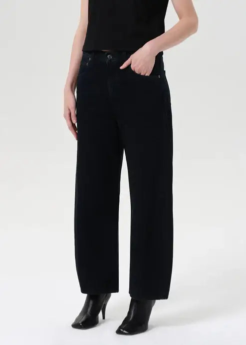 LOW CURVE JEAN CROP IN CRUSHED