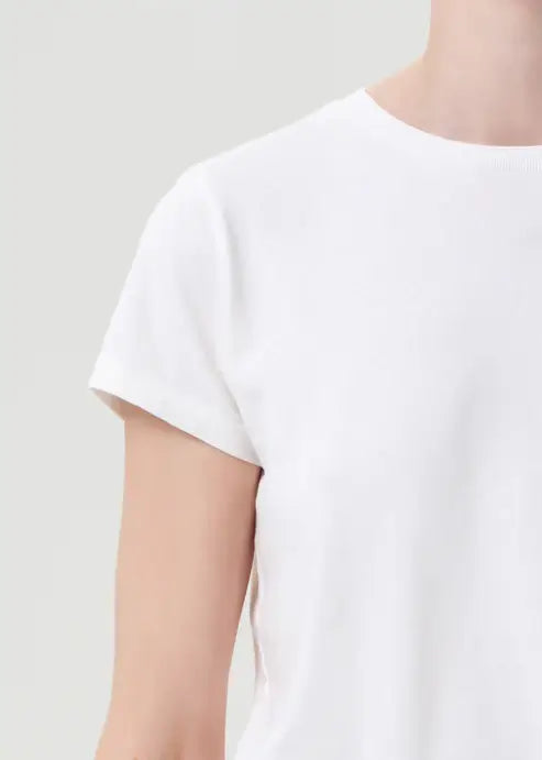 ADINE SHRUNKEN TEE- WHITE ASH