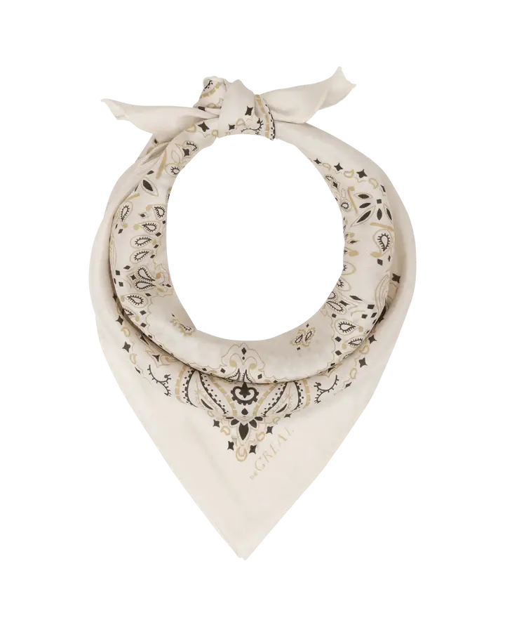 THE SILK BANDANA - CREAM