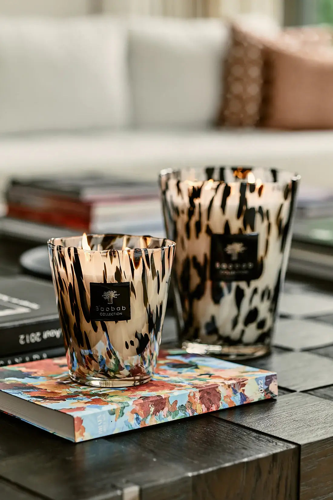 CANDLE PEARLS BLACK- MAX 10