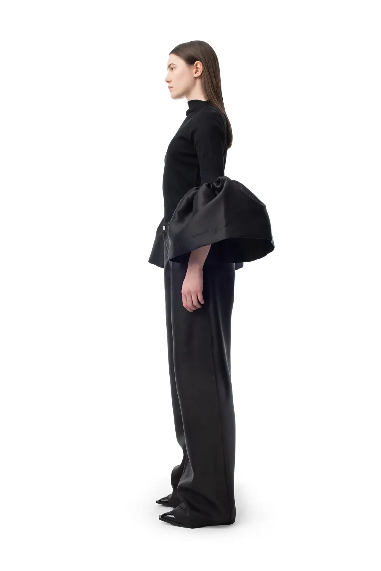 TURTLENECK PUFF SLEEVE TOP