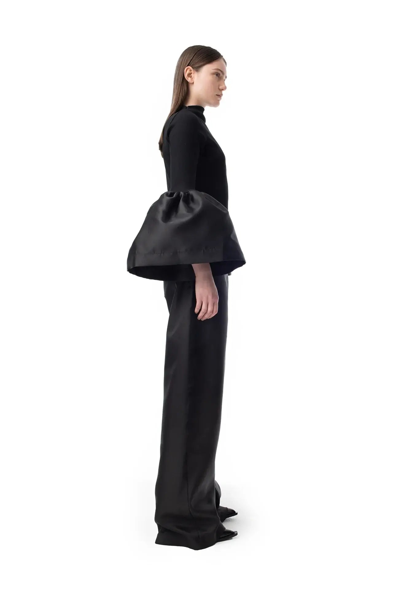 TURTLENECK PUFF SLEEVE TOP