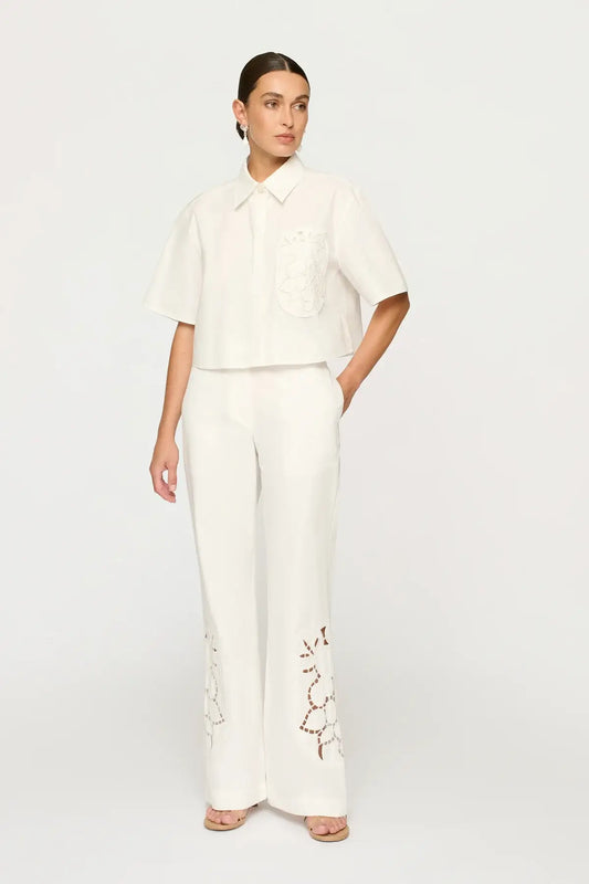 FLAVIO BOXY SHIRT - OFF WHITE