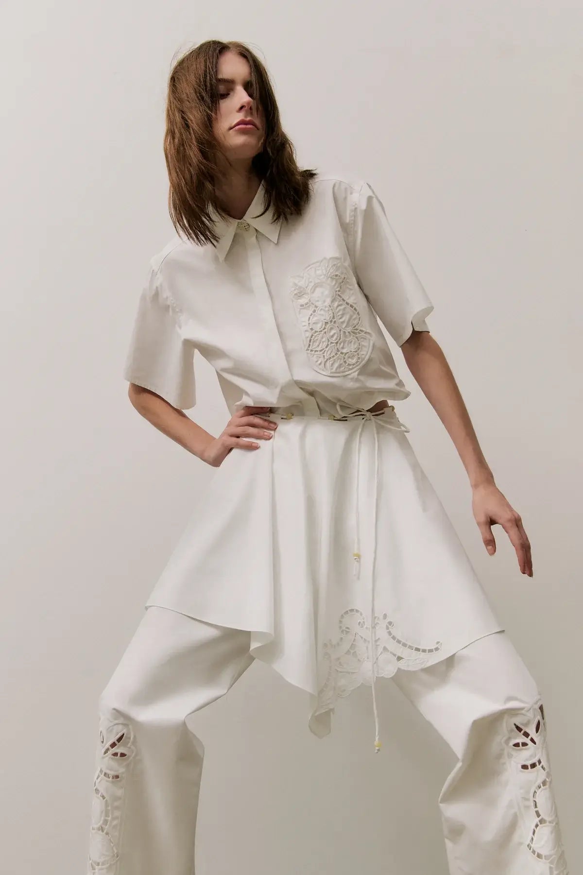 FLAVIO BOXY SHIRT - OFF WHITE