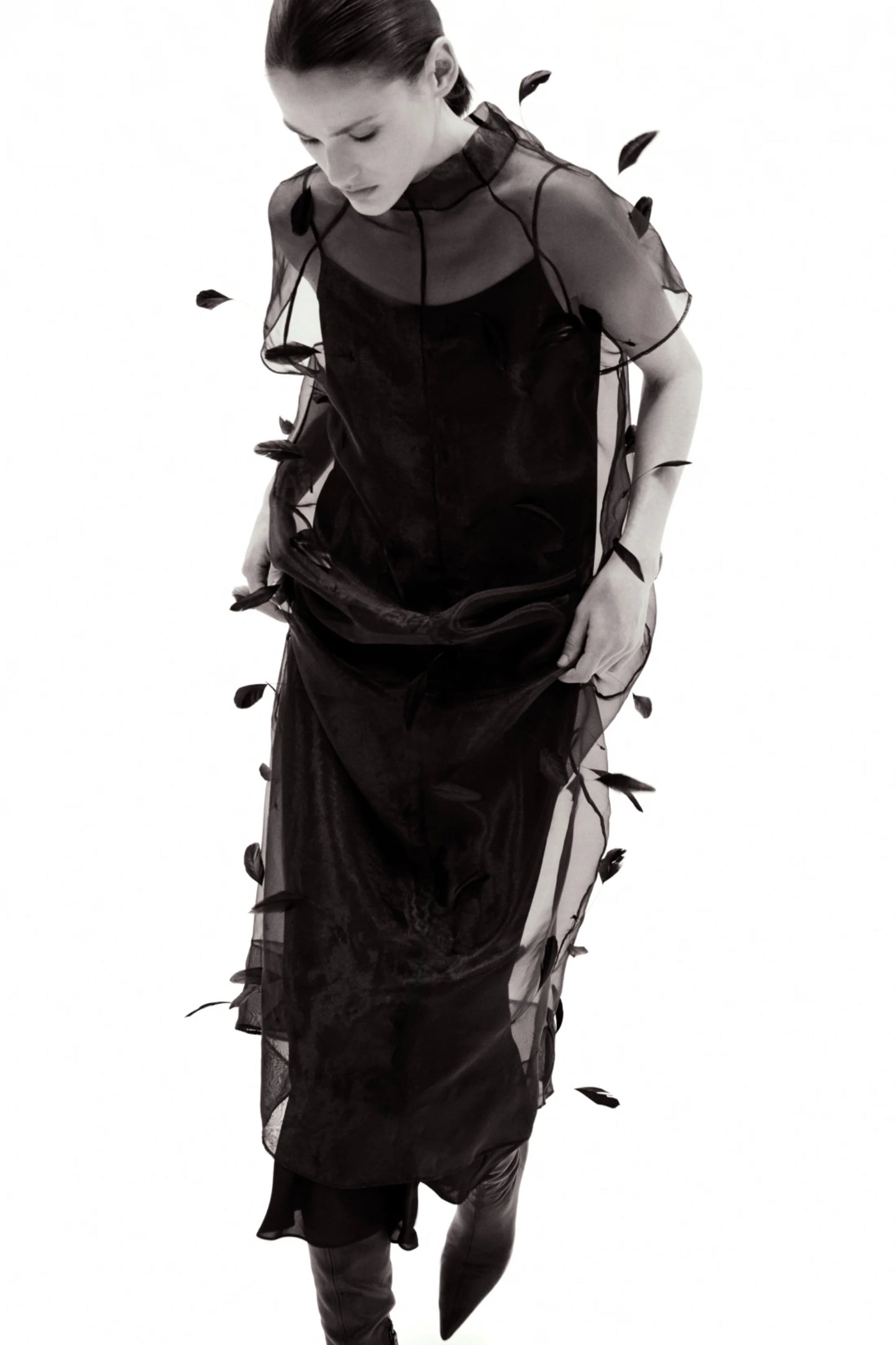 Pauline S/S Midi Dress - Black