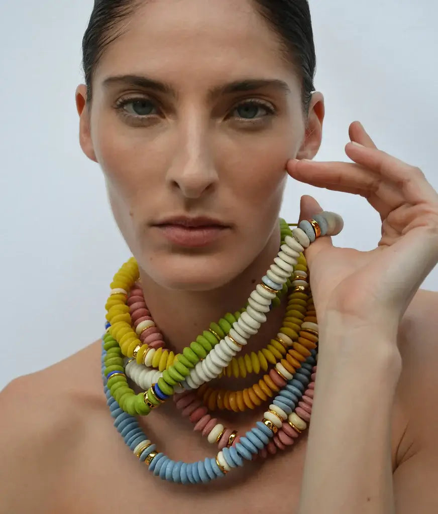 LAGUNA NECKLACE IN DARK ELECTRIC BLUE