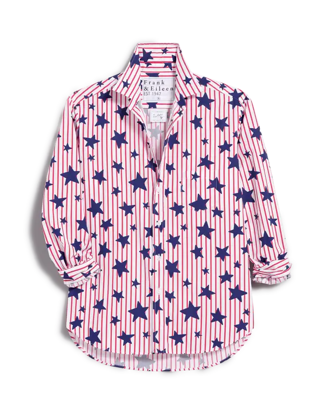 EILEEN RELAXED BUTTON-UP