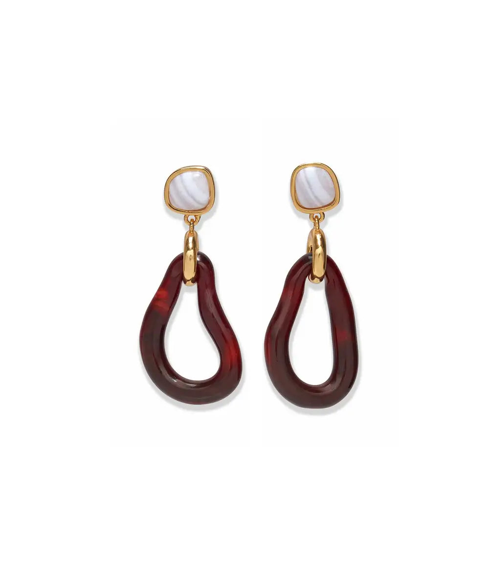 GALINA EARRINGS IN SANGRIA