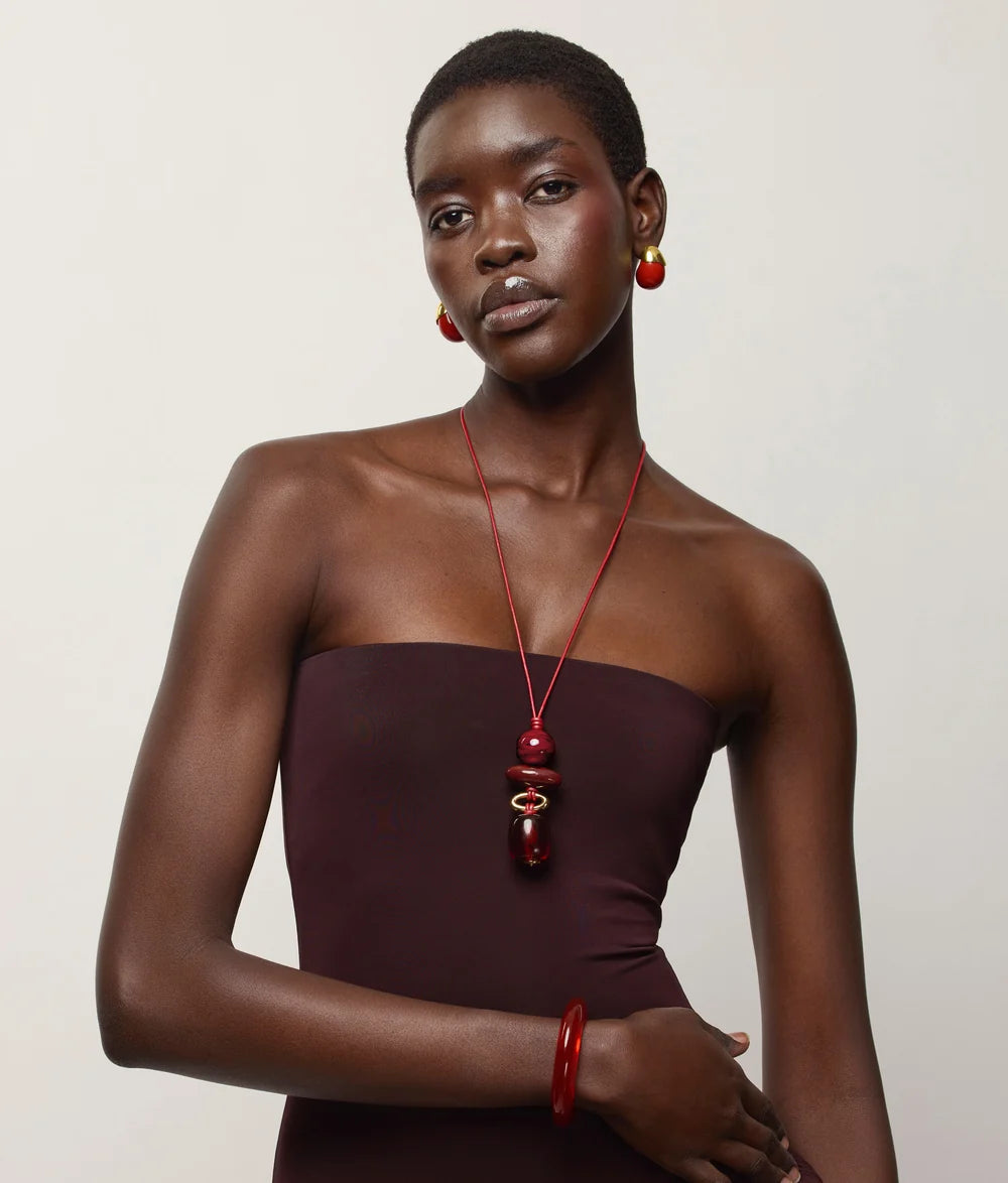 TORO EARRINGS IN VERMILLION