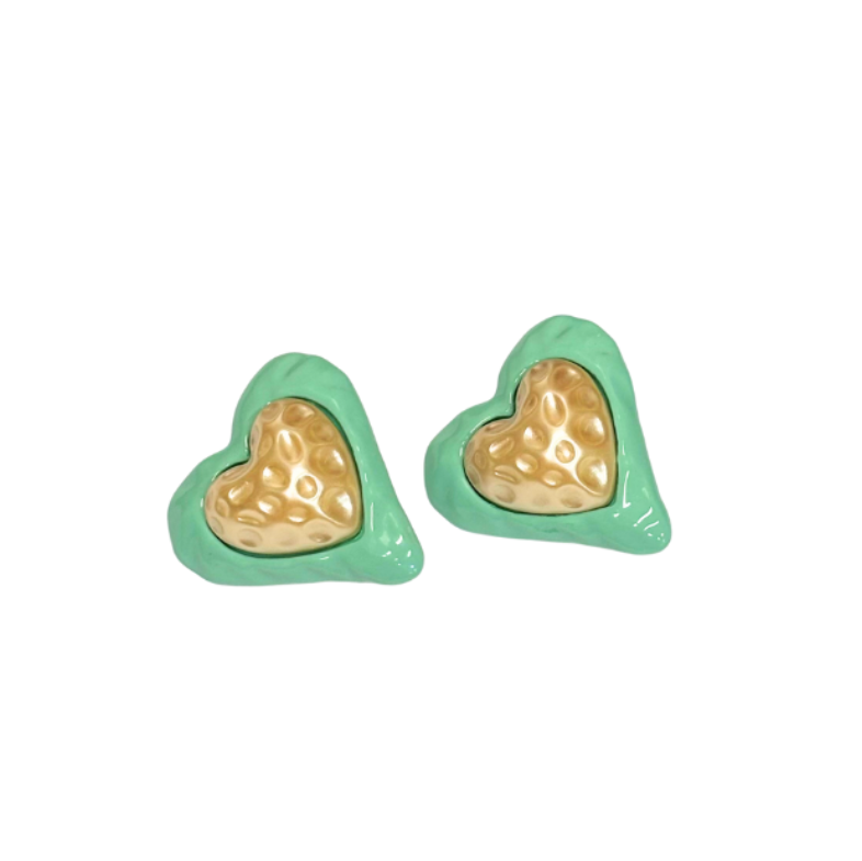HEART STUDS METAL