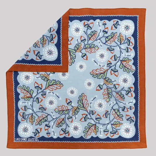 Cotton Acorn Bandana - Cloudy