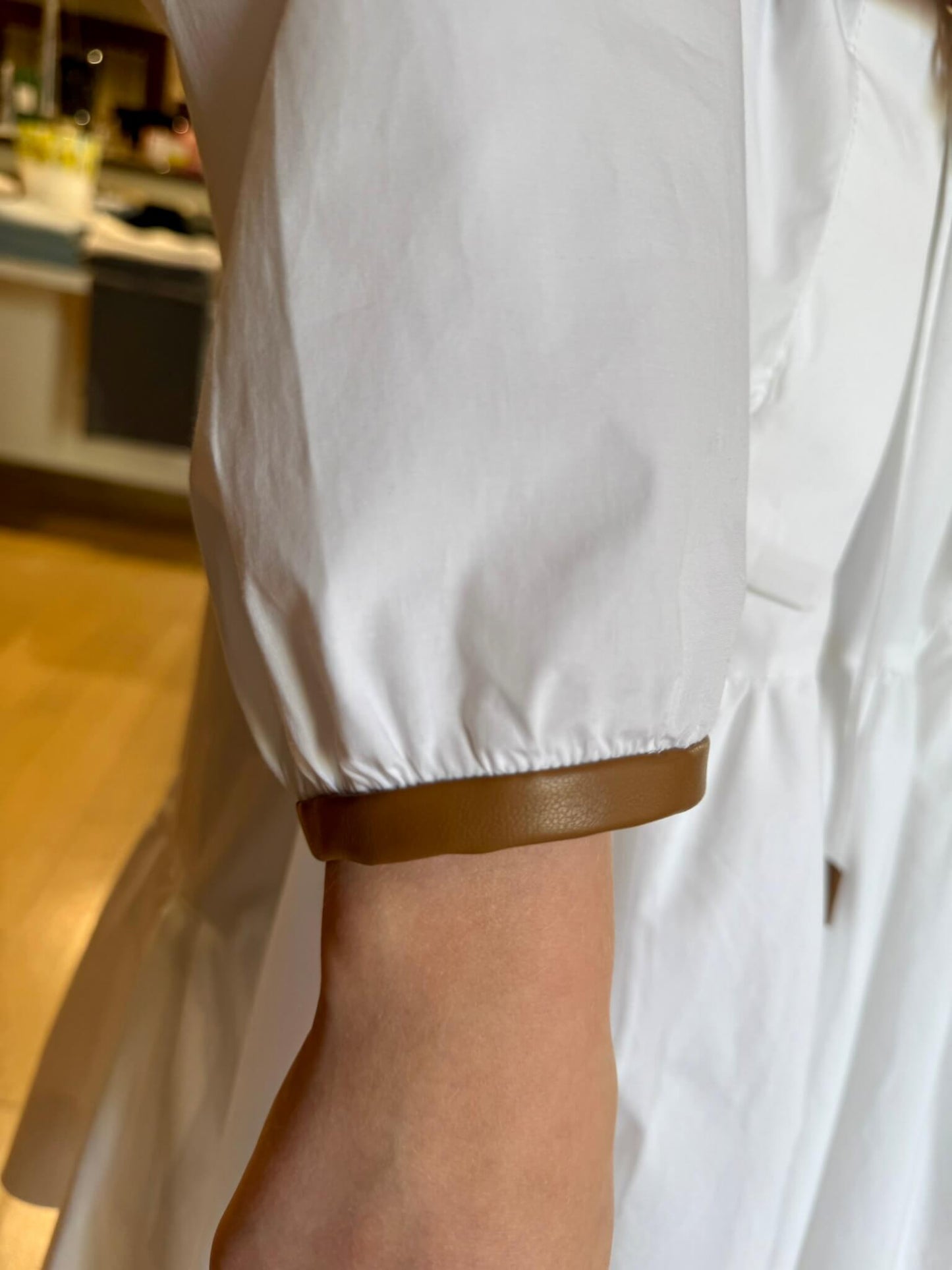 POPLIN POWER DRESS - PURE WHITE