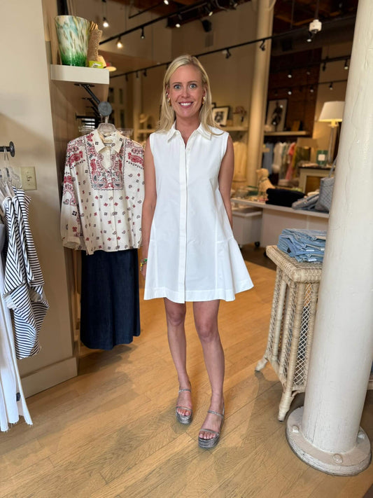 MAGGY PLEATED MINI DRESS