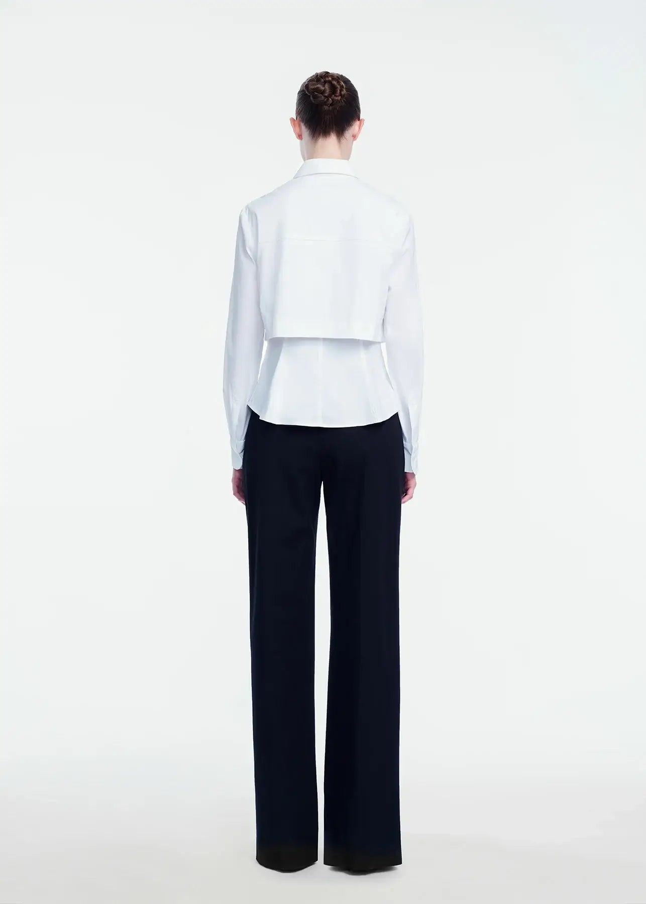 COTTON POPLIN LAYERED SHIRT
