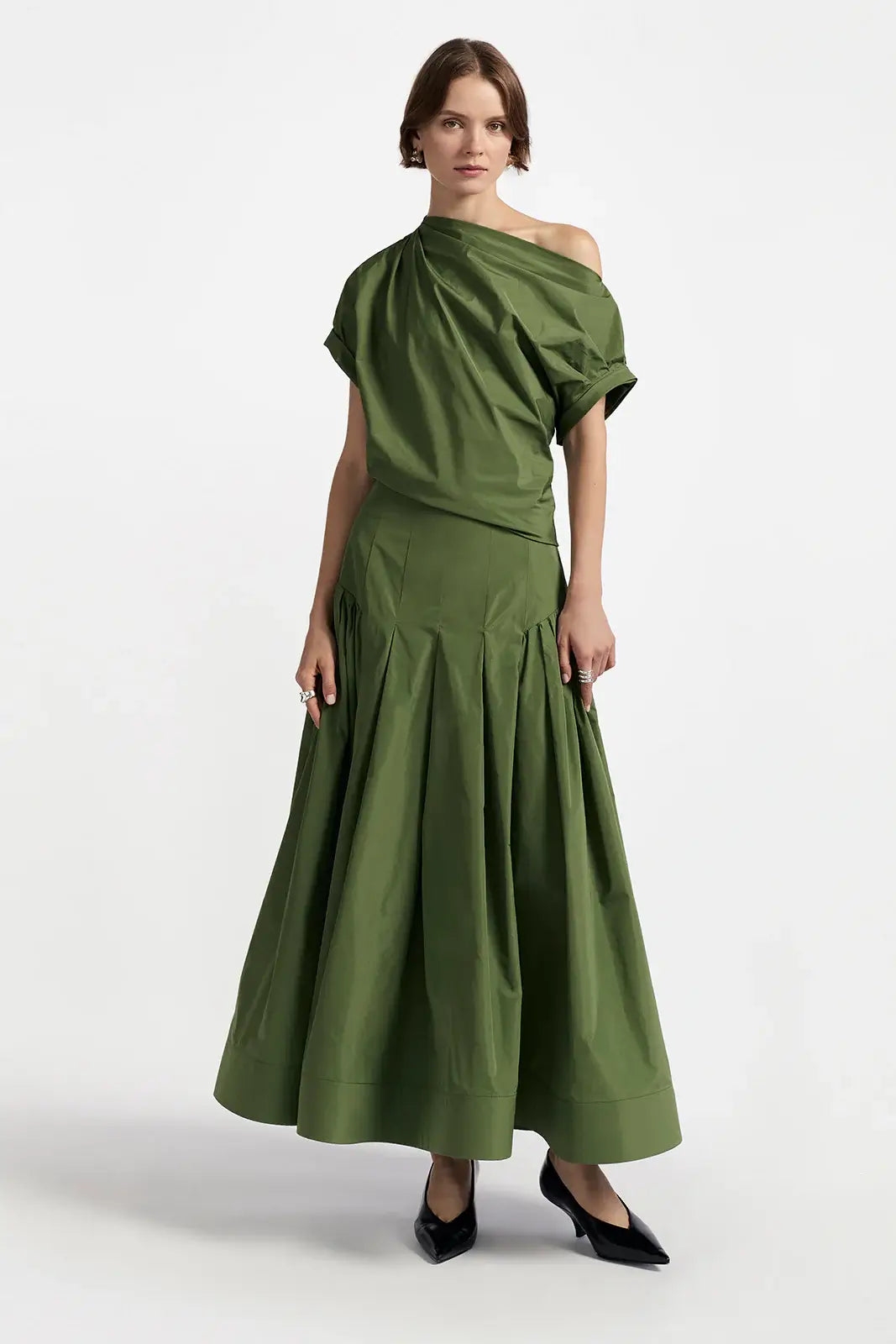 DRAPED SHOULDER TOP