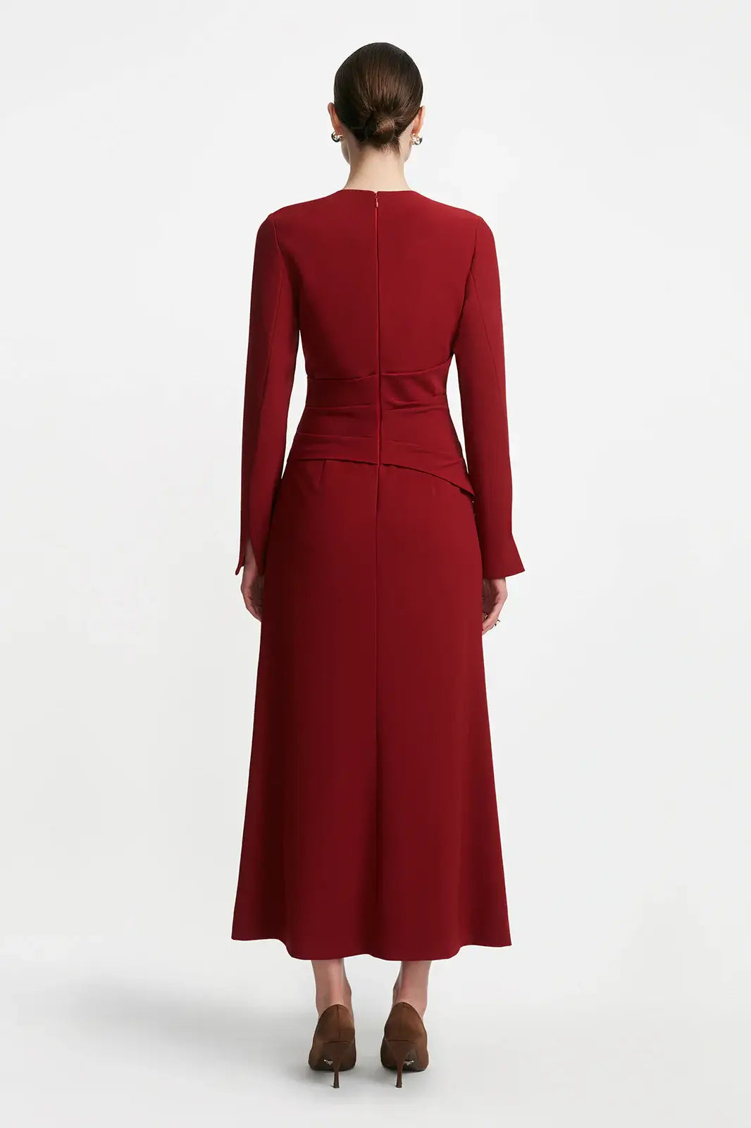 LONG SLEEVE TIE WAIST DRESS