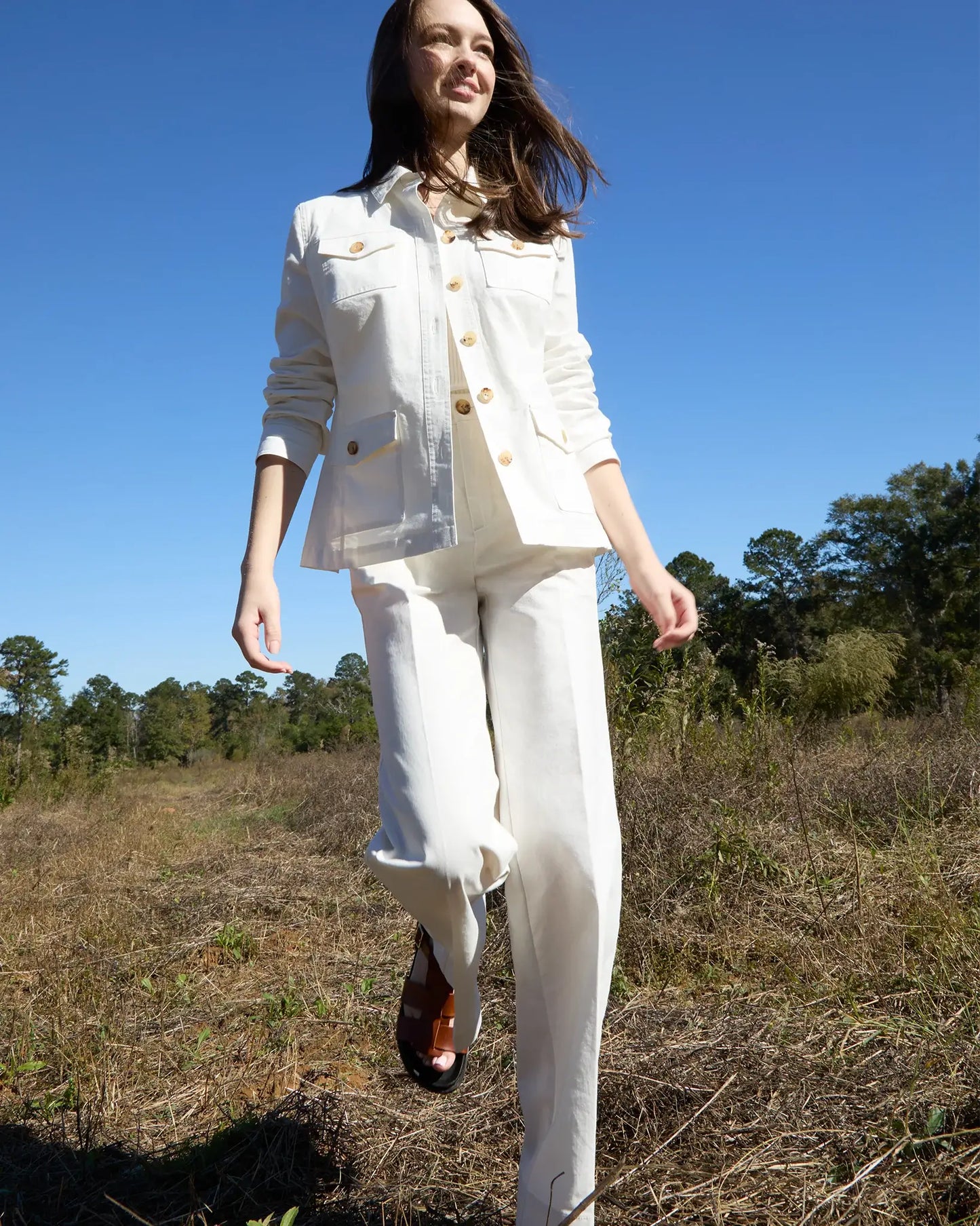 FIELD JACKET - IVORY CANVAS
