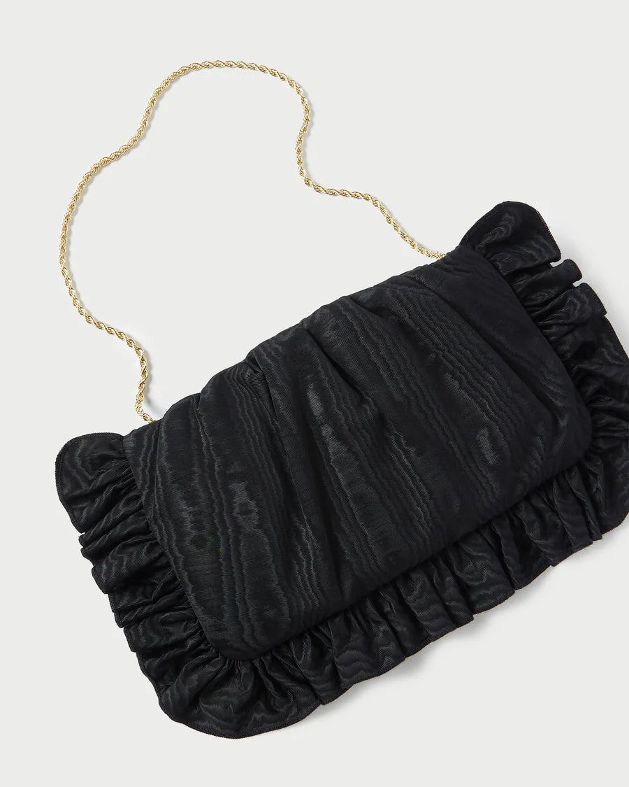 MAVIS RUFFLE TRIM CLUTCH