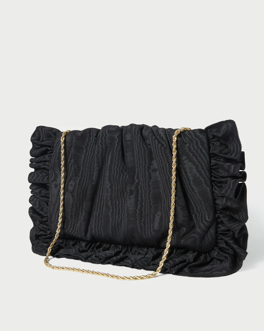 MAVIS RUFFLE TRIM CLUTCH