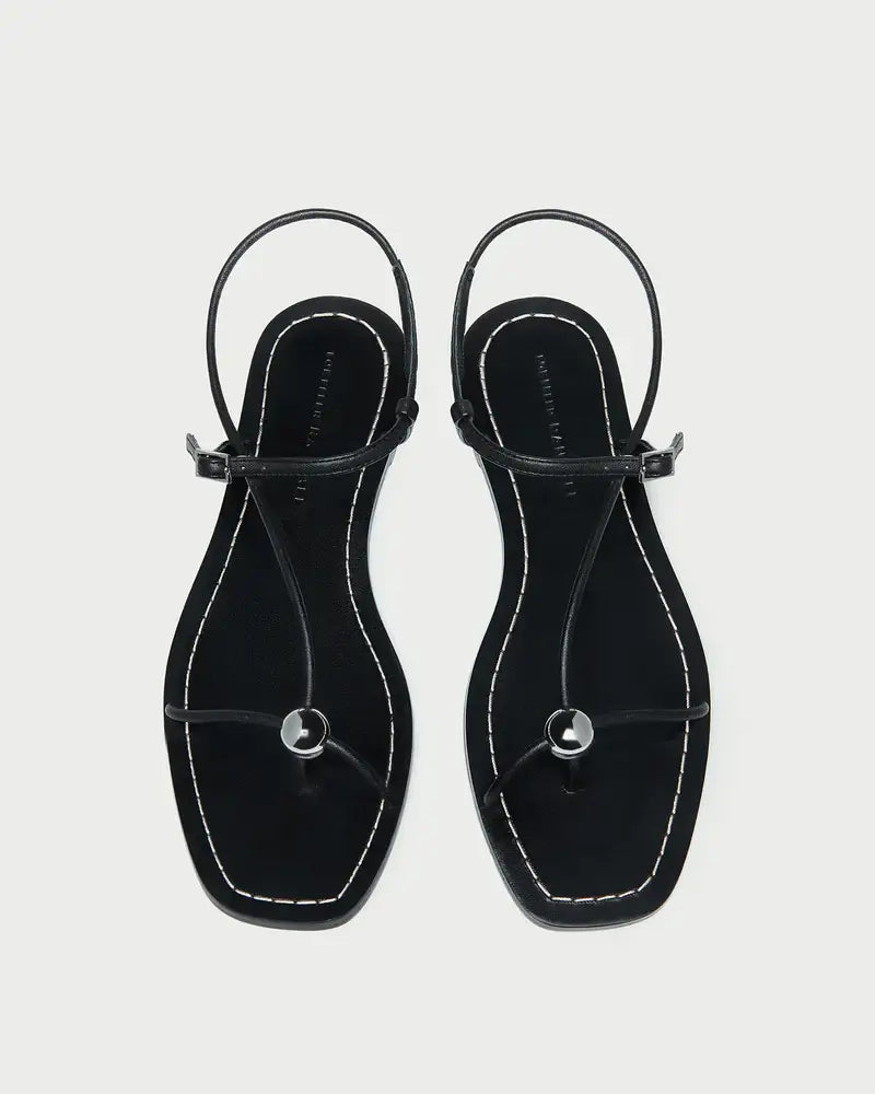 LARA STRAPPY FLAT SANDAL WITH BALL