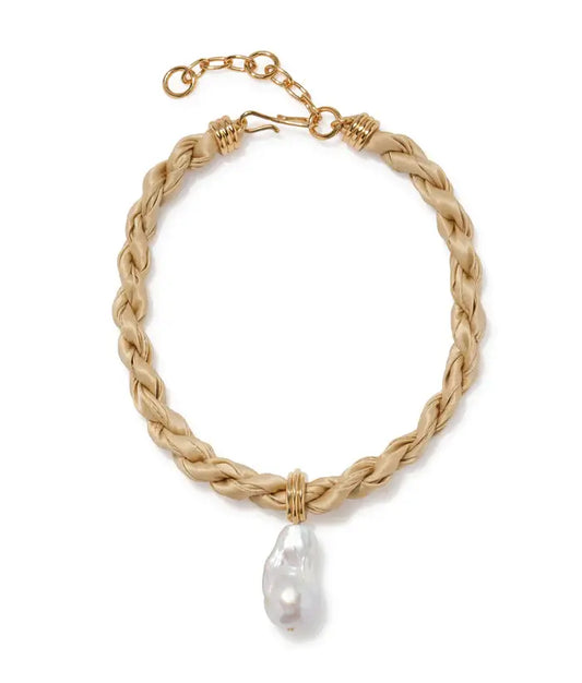 WOVEN COLLAR IN SANDBAR