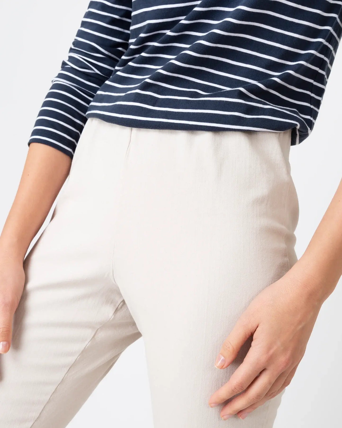 FAYE PANT - TAUPE STRETCH TWILL
