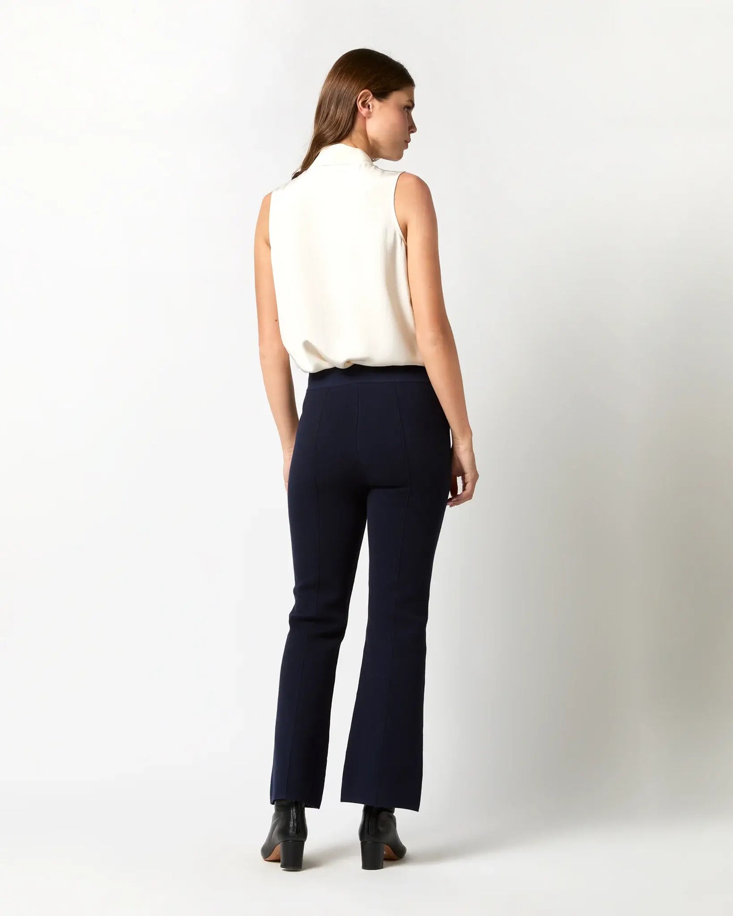 LARA PANT - NAVY SUPIMA COTTON