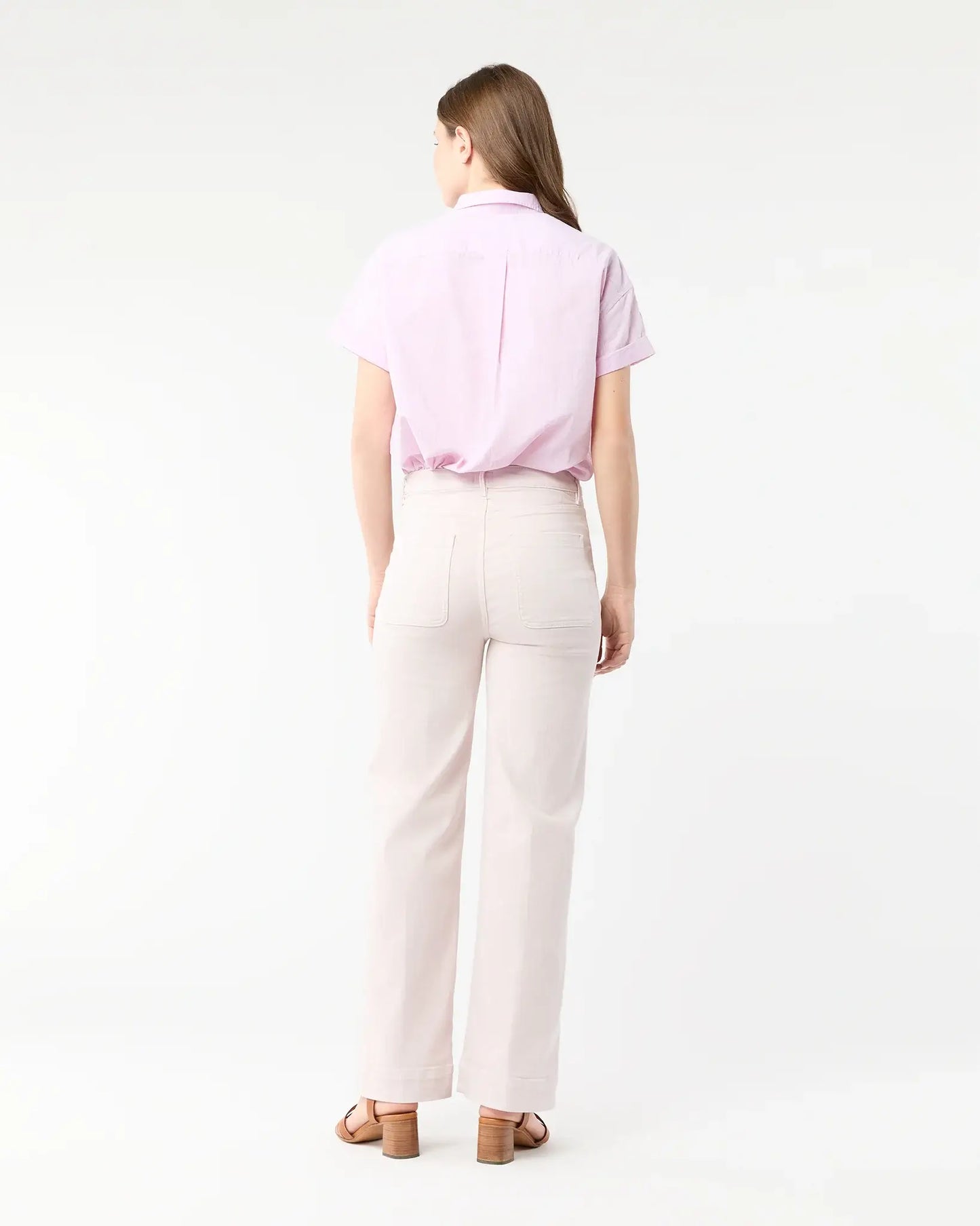COCO PATCH POCKET JEAN - PALE PINK