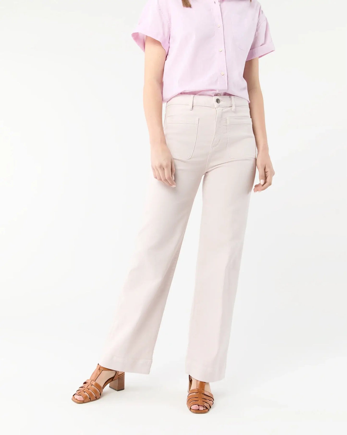 COCO PATCH POCKET JEAN - PALE PINK
