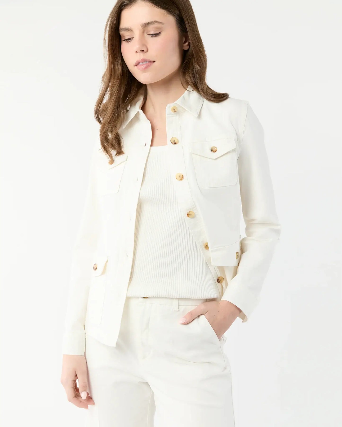 FIELD JACKET - IVORY CANVAS