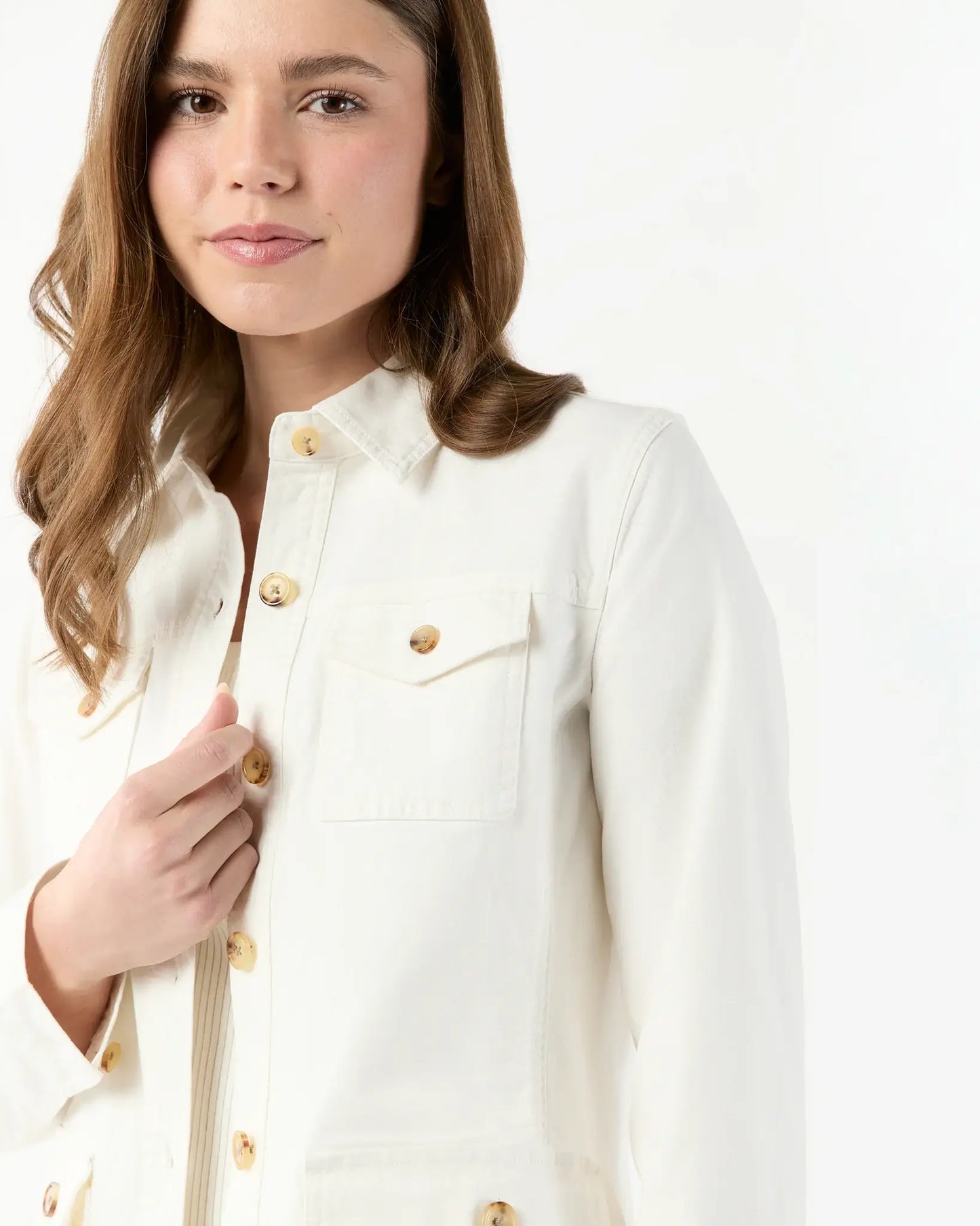 FIELD JACKET - IVORY CANVAS